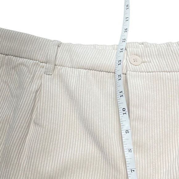H&M Divided Light Beige Wide-Leg Corduroy Pants - Picture 6 of 9